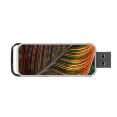 Leaf Colorful Nature Orange Season Portable Usb Flash (two Sides) by Celenk