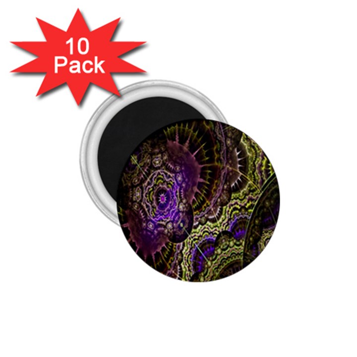 Abstract Fractal Art Design 1.75  Magnets (10 pack) 