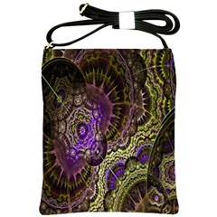 Abstract Fractal Art Design Shoulder Sling Bags by Celenk