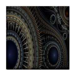 Fractal Spikes Gears Abstract Tile Coasters by Celenk