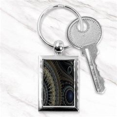 Fractal Spikes Gears Abstract Key Chains (rectangle)  by Celenk