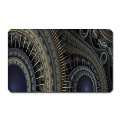 Fractal Spikes Gears Abstract Magnet (rectangular) by Celenk