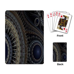 Fractal Spikes Gears Abstract Playing Card by Celenk