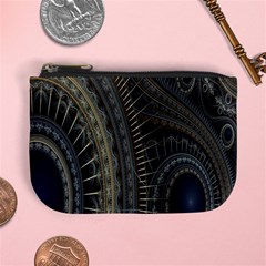 Fractal Spikes Gears Abstract Mini Coin Purses by Celenk