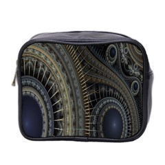 Fractal Spikes Gears Abstract Mini Toiletries Bag 2-side by Celenk