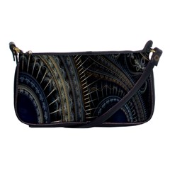 Fractal Spikes Gears Abstract Shoulder Clutch Bags by Celenk