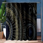 Fractal Spikes Gears Abstract Shower Curtain 60  x 72  (Medium)  60 x72  Curtain