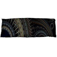 Fractal Spikes Gears Abstract Body Pillow Case (dakimakura) by Celenk