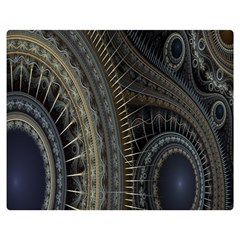 Fractal Spikes Gears Abstract Double Sided Flano Blanket (medium)  by Celenk