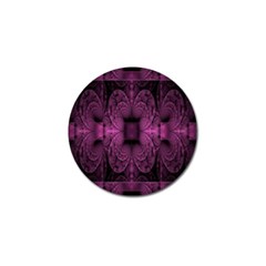 Fractal Magenta Pattern Geometry Golf Ball Marker (10 Pack) by Celenk