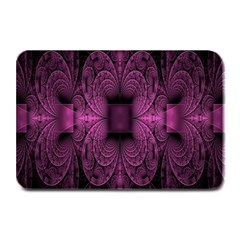 Fractal Magenta Pattern Geometry Plate Mats by Celenk