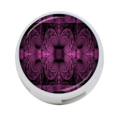 Fractal Magenta Pattern Geometry 4-port Usb Hub (one Side) by Celenk