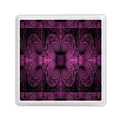 Fractal Magenta Pattern Geometry Memory Card Reader (square)  by Celenk