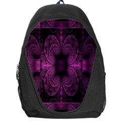 Fractal Magenta Pattern Geometry Backpack Bag by Celenk