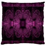 Fractal Magenta Pattern Geometry Standard Flano Cushion Case (Two Sides) Back