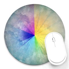 Abstract Art Modern Round Mousepads by Celenk