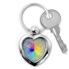 Abstract Art Modern Key Chains (heart)  by Celenk