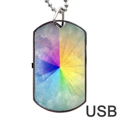 Abstract Art Modern Dog Tag Usb Flash (two Sides) by Celenk