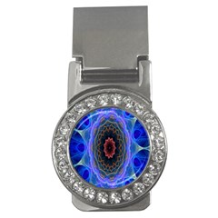 Cosmic Flower Kaleidoscope Art Money Clips (cz)  by Celenk