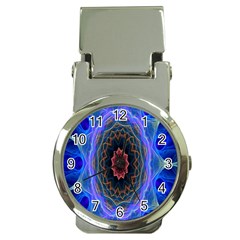 Cosmic Flower Kaleidoscope Art Money Clip Watches by Celenk