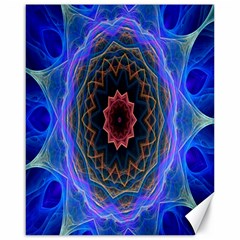 Cosmic Flower Kaleidoscope Art Canvas 16  X 20   by Celenk