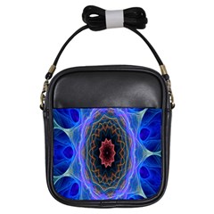 Cosmic Flower Kaleidoscope Art Girls Sling Bags by Celenk