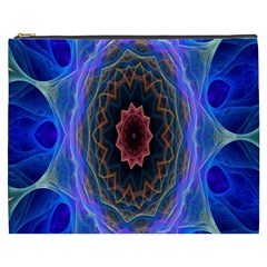 Cosmic Flower Kaleidoscope Art Cosmetic Bag (xxxl)  by Celenk