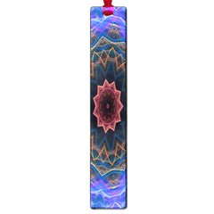 Cosmic Flower Kaleidoscope Art Large Book Marks by Celenk