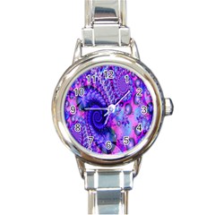 Fractal Fantasy Creative Futuristic Round Italian Charm Watch