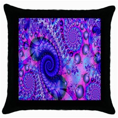 Fractal Fantasy Creative Futuristic Throw Pillow Case (Black)