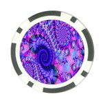 Fractal Fantasy Creative Futuristic Poker Chip Card Guard Front