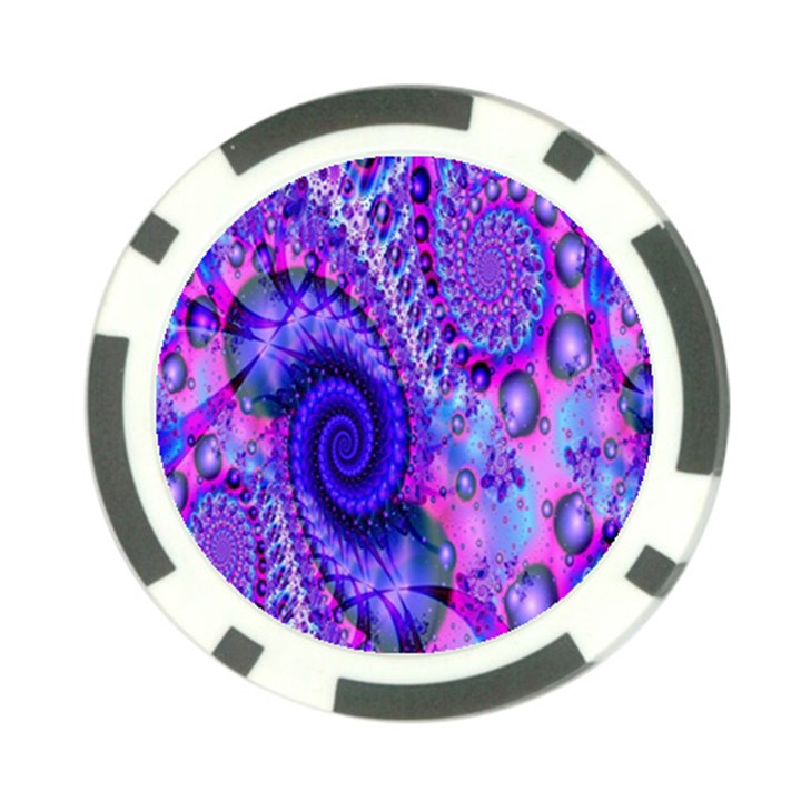 Fractal Fantasy Creative Futuristic Poker Chip Card Guard