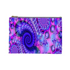 Fractal Fantasy Creative Futuristic Cosmetic Bag (large)  by Celenk