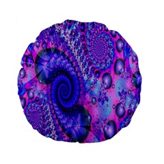 Fractal Fantasy Creative Futuristic Standard 15  Premium Flano Round Cushions