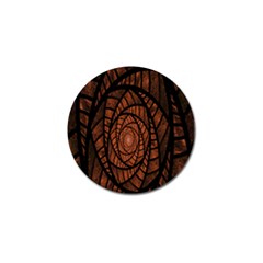 Fractal Red Brown Glass Fantasy Golf Ball Marker (10 Pack) by Celenk