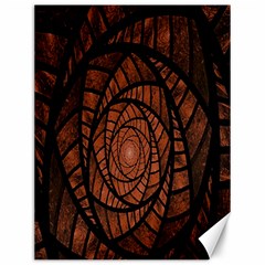 Fractal Red Brown Glass Fantasy Canvas 12  X 16   by Celenk