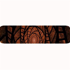 Fractal Red Brown Glass Fantasy Large Bar Mats by Celenk