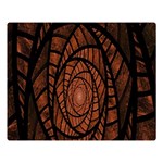 Fractal Red Brown Glass Fantasy Double Sided Flano Blanket (Large)  80 x60  Blanket Front