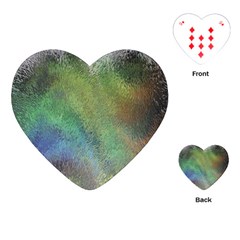 Frosted Glass Background Psychedelic Playing Cards (heart)  by Celenk