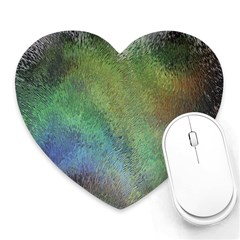 Frosted Glass Background Psychedelic Heart Mousepads by Celenk