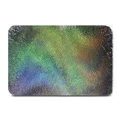 Frosted Glass Background Psychedelic Plate Mats by Celenk