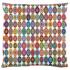 Decorative Ornamental Concentric Large Cushion Case (two Sides) by Celenk