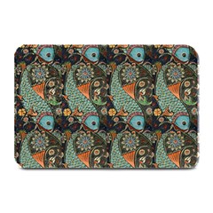 Pattern Background Fish Wallpaper Plate Mats by Celenk