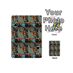 Pattern Background Fish Wallpaper Playing Cards 54 (mini)  by Celenk