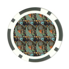 Pattern Background Fish Wallpaper Poker Chip Card Guard (10 Pack) by Celenk