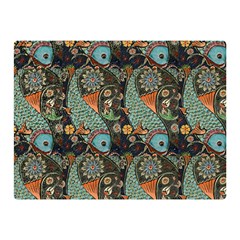 Pattern Background Fish Wallpaper Double Sided Flano Blanket (mini)  by Celenk