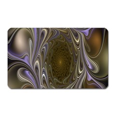 Fractal Waves Whirls Modern Magnet (rectangular) by Celenk