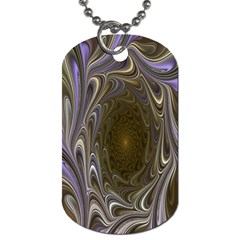 Fractal Waves Whirls Modern Dog Tag (one Side) by Celenk