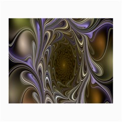 Fractal Waves Whirls Modern Small Glasses Cloth by Celenk