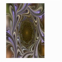 Fractal Waves Whirls Modern Large Garden Flag (two Sides) by Celenk